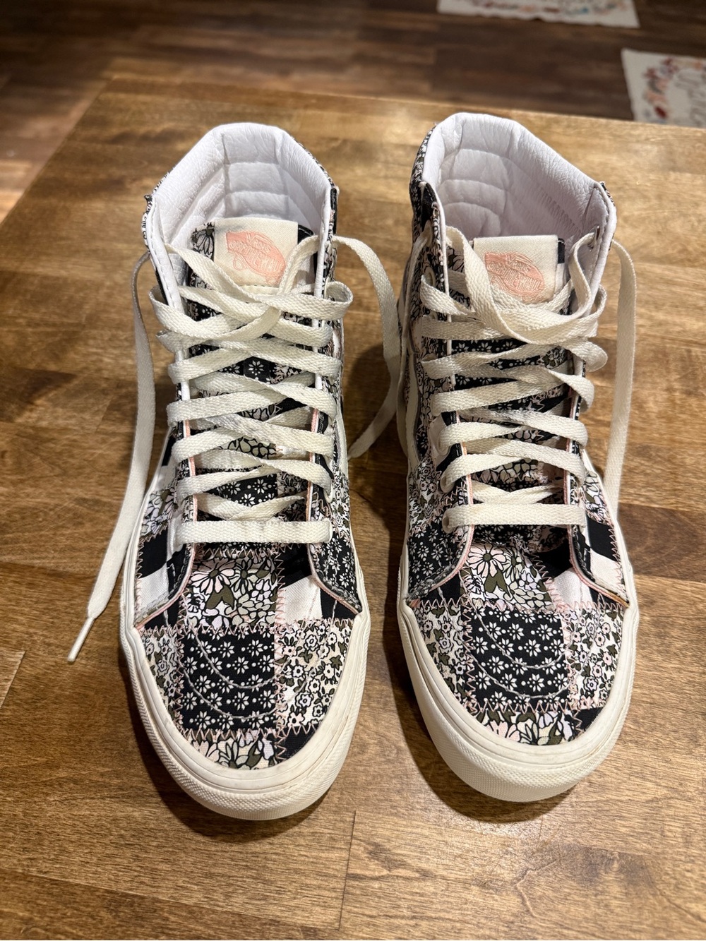 Vans SK8-HI PATCHWORK FLORAL women size 9.5